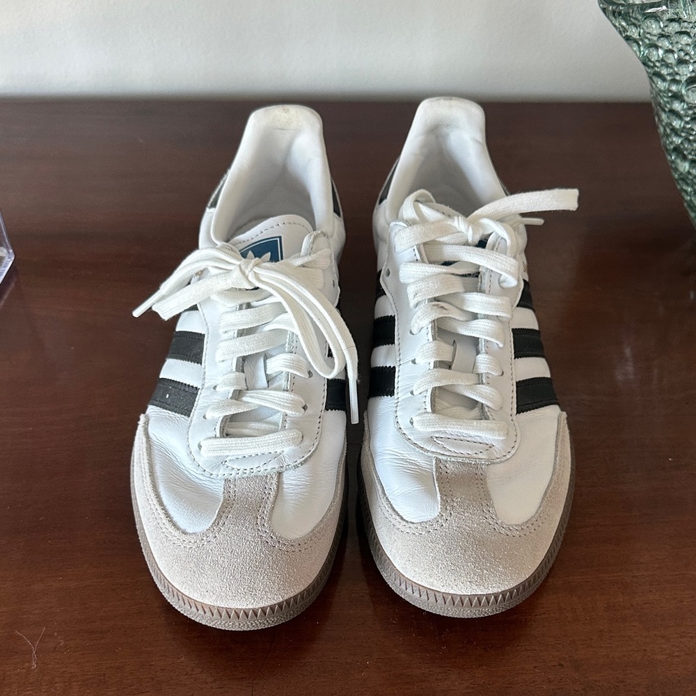 Adidas Classic White and Black Sambas